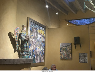 102 a24. San Miguel de Allende - Hecho en Mexico restaurant - paintings