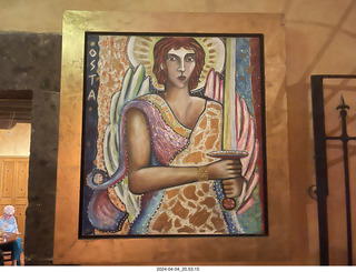 112 a24. San Miguel de Allende - Hecho en Mexico restaurant - painting