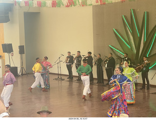 175 a24. town of Tequila - Jose Cuervo Forum - musicians and dancers