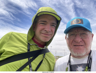 Torreon eclipse day - new friend Brian and Adam