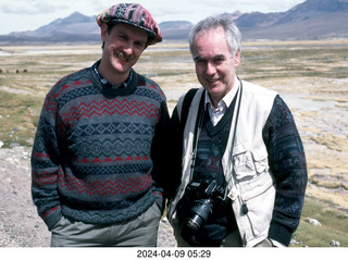 John Mason and Brian McGee of Explorers in Chile in 1994