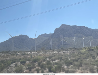 88 a24. drive from Torreon to Monterrey - windmills