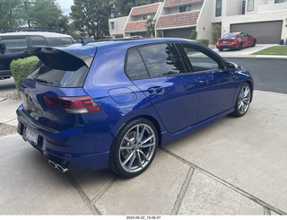 my new VW Golf R in my driveway