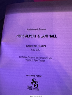 2 a2a. Scottsdale Arts - Herb Alpert and Lani Hall program