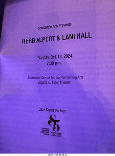 3 a2a. Scottsdale Arts - Herb Alpert and Lani Hall program