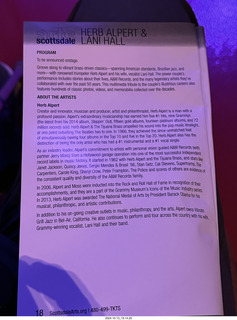 5 a2a. Scottsdale Arts - Herb Alpert and Lani Hall program