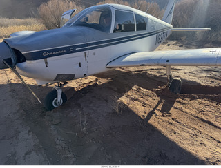 Utah - Mineral Canyon airstrip - N8377W stuck in the soft dirt