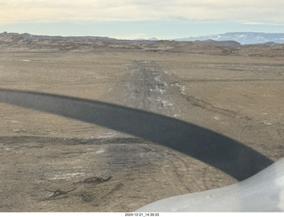 aerial - Utah - Factory Butte airstrip