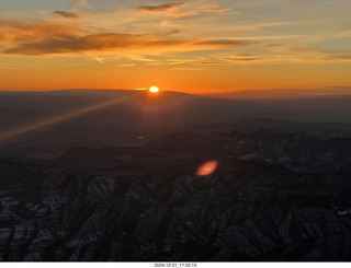 114 a2c. aerial - Utah sunset