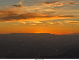 aerial - Utah sunset