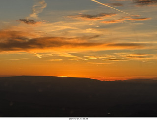 aerial - Utah sunset