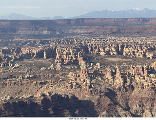 aerial - Utah - Canyonlands National Park Maze