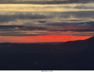 aerial - Arizona sunset