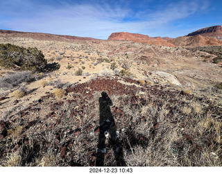 Utah - Wee Hope Mine airstrip - Tyler's exploration pictures - shadow