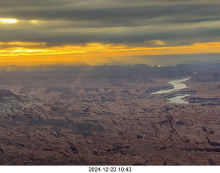 228 a2c. aerial - Utah sunset