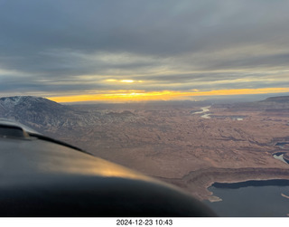 aerial - Utah sunset