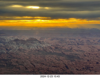 231 a2c. aerial - Utah sunset