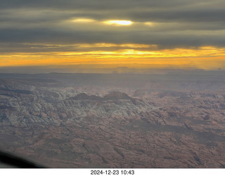 aerial - Utah sunset