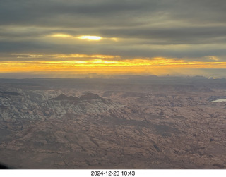 aerial - Utah sunset