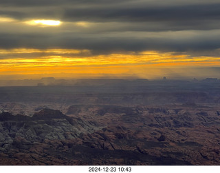 235 a2c. aerial - Utah sunset