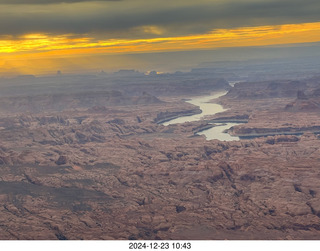 aerial - Utah sunset