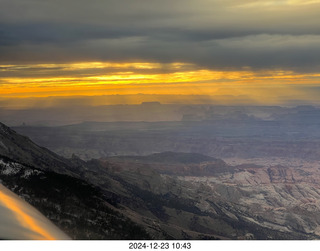 aerial - Utah sunset