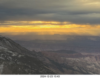 aerial - Utah sunset