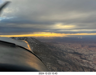 aerial - Utah sunset