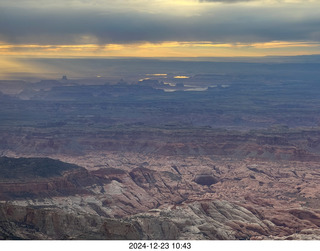 243 a2c. aerial - Utah sunset