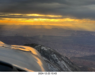 aerial - Utah sunset