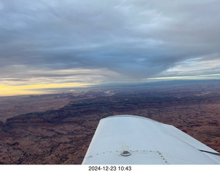 aerial - Utah sunset