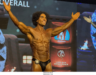 NPC Valley of the Sun Championships - Wings of Strength show - Anthony Sheppard asked to take the medal off to show his abs