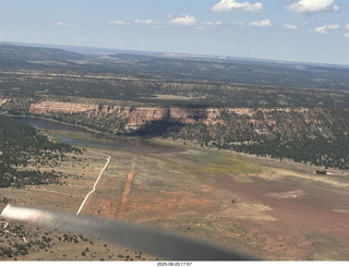 Mystic Bluffs fly-in text message