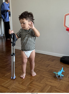 Midtown Manhattan apartment - Anthony Jr. and my cane