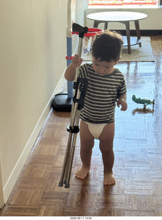Midtown Manhattan apartment - Anthony Jr. and my cane