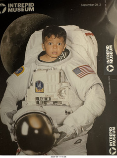 157 a2m. Anthony Jr. in space