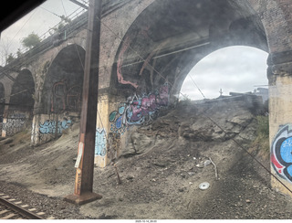 view from the train in Philadephia