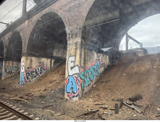 view from the train in Philadephia