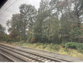 view from the train in Philadephia