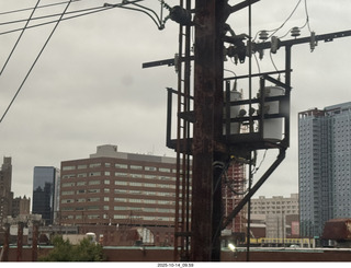 view from the train in Philadephia
