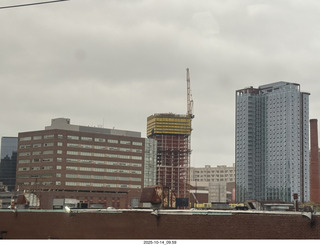 view from the train in Philadephia