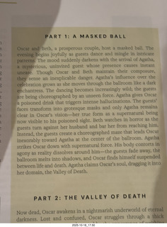 Philadelphia Ballet - Evening of Horrors program