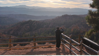 38 a2n. drone Bryce Canyon National Park sunrise - Adam taking a picture