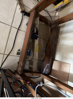 cat Potato broke my audio shelf