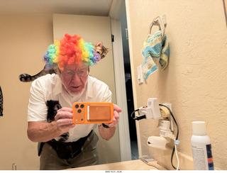 268 a2n. Adam on Halloween with pickle on my shoulders