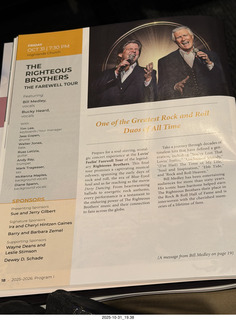 Musicfest - The Righteous Brothers - program