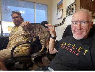 271 a2p. Noah and Adam and cat Pickle