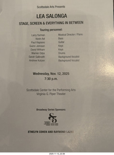 Scottsdale Arts - Lea Salonga program