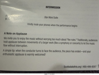 Symphony Hall - The Phoenix Symphony program