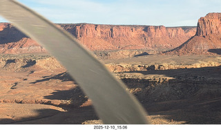 124 a2q. Utah - aerial - Happy Canyon landing with prop